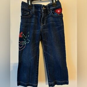 Old Navy Embroidered Wide Leg Jeans